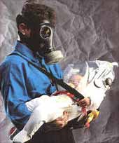 The Shmartaf infant protective hood system is made for ages 0-3 for use in place of a gas mask