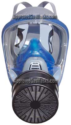 The MSA 3100 gas mask is intended for domestic preparedness and features 40mm filters