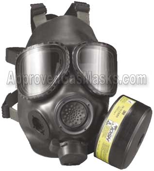 FRM40 FR M40 gas mask respirator by 3M is NIOSH certified for CBRN