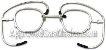Eyeglass frames for the Survivair Optifit gas mask