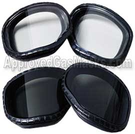 Lens covers for the M40 gas mask protect the primary lenses