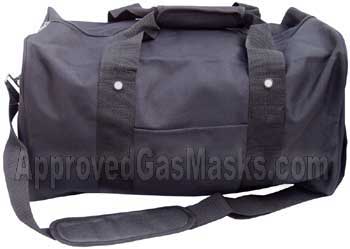 Lightweight black nylon gear bag is the perfect size to store a mask, filter, suit and essential survival gear