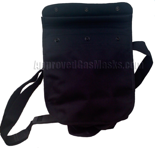 Lightweight black backpack is the perfect size to store a mask, filter, suit and essential survival gear