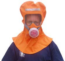 Dual protection  escape hood gas mask