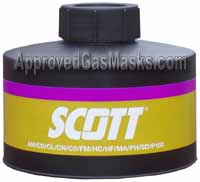 Scott Safety Long Life NBC Gas Mask Filter Canister