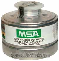 MSA - Auer gas mask filters