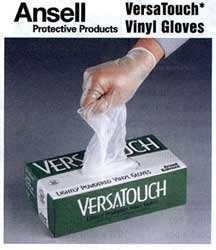 Ansell Versa Touch Vinyl Examination Gloves