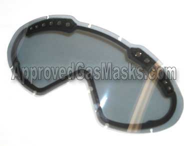 Optional smoke or grey tinted replacement lens attaches easily to the Hellstorm goggles