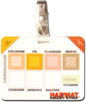 Smart Strip HazMat  chemical detection badge