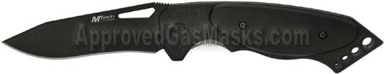 Tac 50 440 Black Teflon Stainless Police SWAT Tactical folding knife with Teflon coating