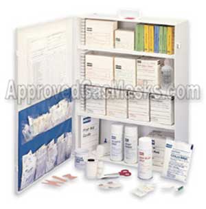 Emergency medical care first aid kit for up to a 100 person workplace