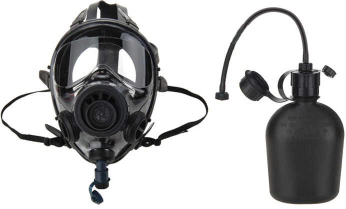 SGE 400/3 NBC Gas Mask is NIOSH approved with an M95 filter for NBC CBA RCA hazards