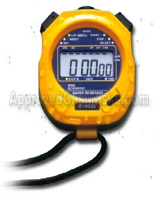 Large display welded high impact stop watch stopwatch