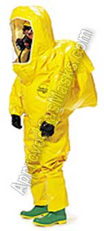 Tychem BR440 BR450 BR 440 450 Protective Chemical Suit - Coveralls with boots and hood
